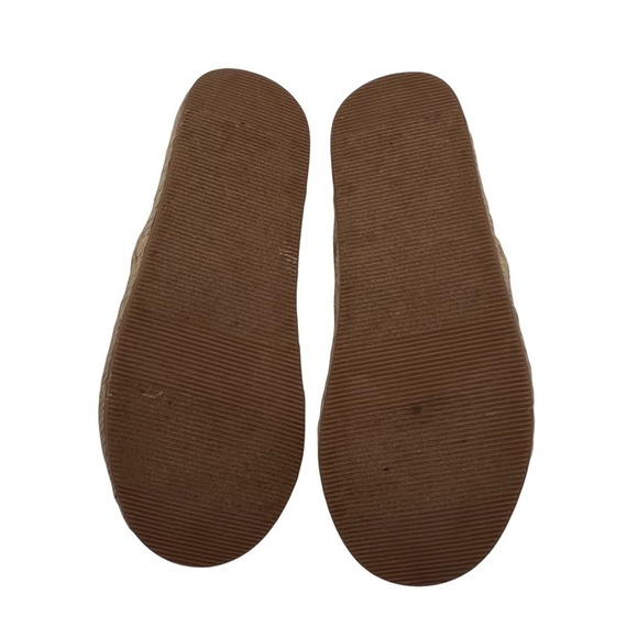 Gap Gold Embroidered Flower Slip-On Espadrille Flats Size 11 Toddler Girl - Picture 7 of 7